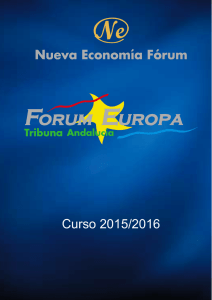 Curso 2015/2016 - Nueva Economía Fórum