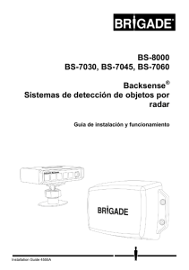 BS-8000 BS-7030, BS-7045, BS-7060 Backsense