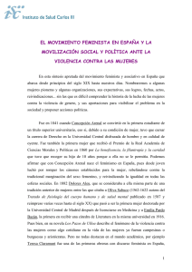 el movimiento feminista en españa y la movilización social y política