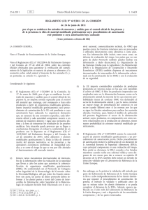 Reglamento de la UE nº 619/2011 de la Comisión