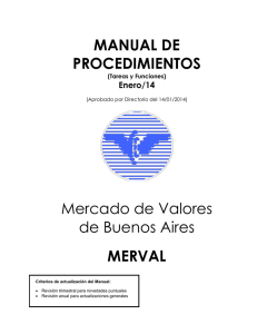 Link al Manual de Procedimientos - Merval