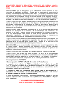 declaración conjunta delpartido comunista del pueblo canario (pcpc)