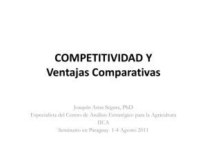 COMPETITIVIDAD Y Ventajas Comparativas