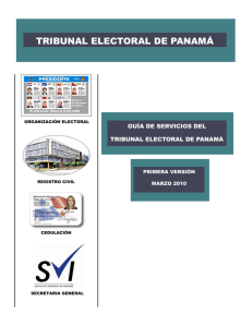 Índice de guía de servicios