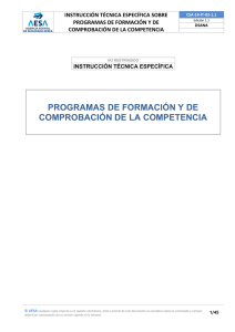 ITE Programas de formación y de comprobación de la competencia