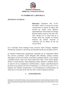Sentencia TC-0534-15 - Tribunal Constitucional de la República