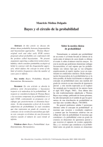 Bayes y el círculo de la probabilidad