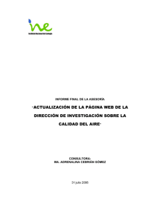 Informe disponible en formato PDF - Instituto Nacional de Ecología y