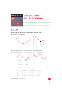 Aplicaciones de las derivadas