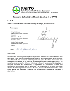 Documento de Posición del Comité Ejecutivo de la NAPPO P.: n.º 5