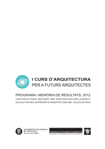 2012 Futurs arquitectes - Pàgina inicial de UPCommons