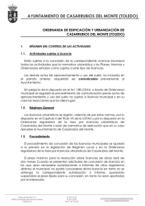 Edificacion y urbanización - Ayuntamiento de Casarrubios del Monte