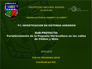 Presentación de PowerPoint - Universidad Nacional Agraria La Molina