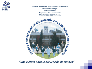 Diapositiva 1 - Instituto Nacional de Enfermedades Respiratorias