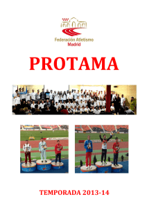 TEMPORADA 2013-14 - Federación de Atletismo de Madrid
