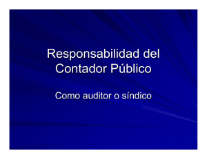 Responsabilidad del Contador Público