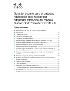 Manual de Usuario Cisco DPC2425