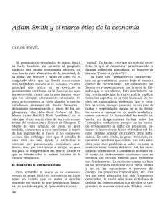Adam Smith y el marco ético de la economía