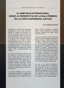 el arbitraje internacional desde la perspectiva de la sala primera de