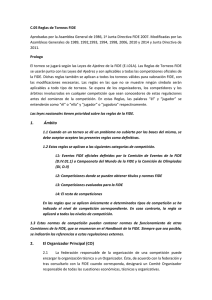 Reglas de torneos FIDE - Federación Española de Ajedrez