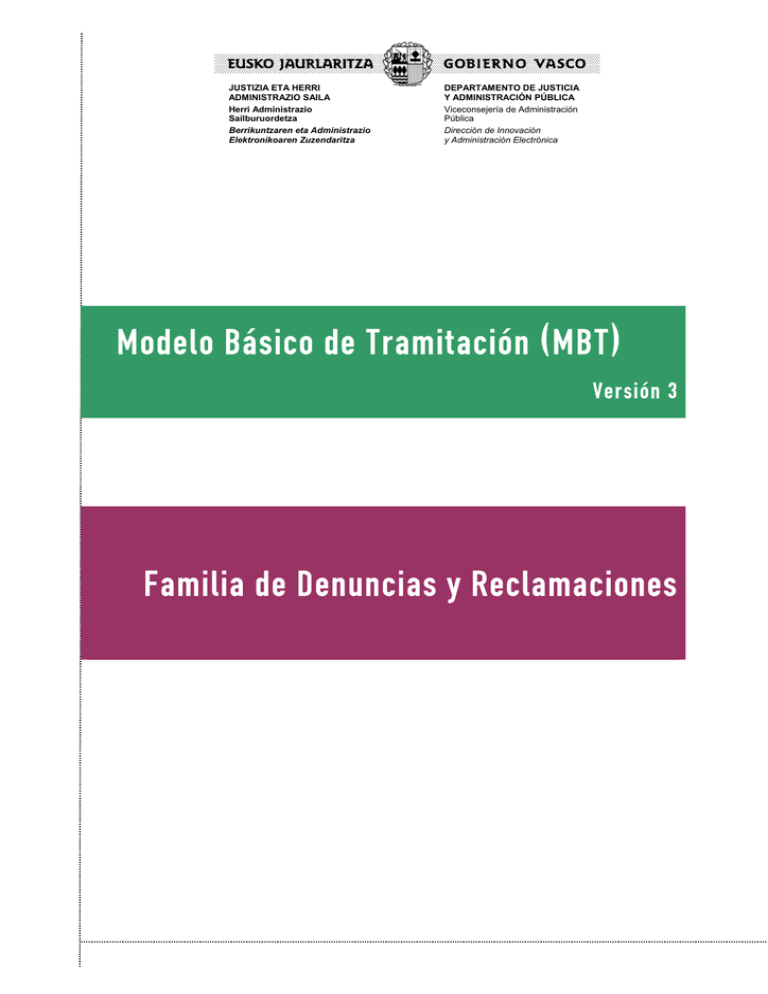 Familia De Denuncias Y Reclamaciones