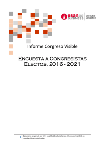 Informe Congreso Visible Encuesta a Congresistas Electos