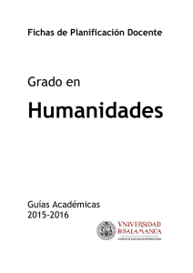 Humanidades - Universidad de Salamanca