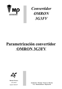 Variador Omron 3G3FV v 2.02 Sep 03