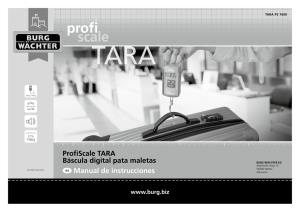 ProfiScale TARA Báscula digital pata maletas es - Burg