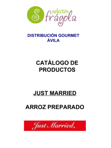 Catálogo de productos Just Married