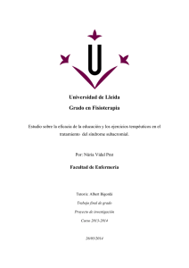 Universidad de Lleida Grado en Fisioterapia