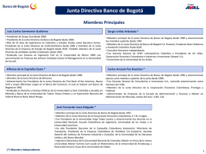 Junta Directiva Banco de Bogotá Miembros Suplentes
