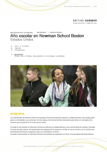 Año escolar en Newman School Boston