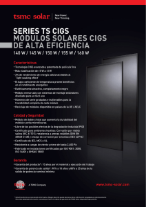 series ts cigs modulos solares cigs de alta eficiencia
