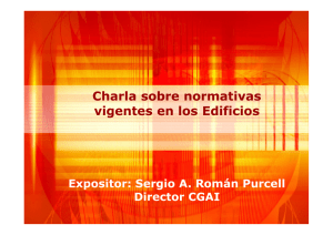 Charla sobre normativas vigentes en los Edificios
