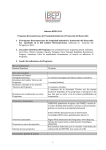 Informe IBEPI 2014 Programa Iberoamericano de Propiedad