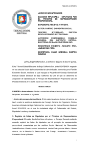 TEE-BCS-JI-007/2015 - Tribunal Estatal Electoral de Baja California