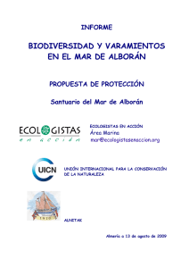 Informe Biodiversidad y Varamientos en el Mar de Alborán.