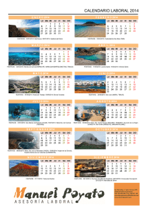 calendario laboral 2014 - Asesoria Poyato Lanzarote