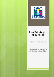 Plan Estratégico 2012-2016