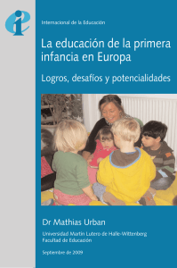 [2009] "Educación de la primera infancia in