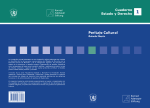 Inter Cuaderno de Estado y Derecho 1. El peritaje Cultural en