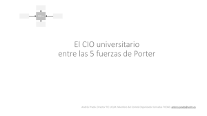 El CIO universitario entre las 5 fuerzas de Porter - Crue-TIC