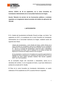Informe 12/2015 - Gobierno de Aragón
