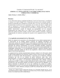 Lex mercatoria - XXV Jornadas Nacionales de Derecho Civil