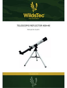telescopio reflector 400×40