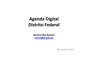 Agenda Digital Distrito Federal - Comisión Intersecretarial para el