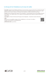 La Europa de los Ciudadanos (31 de mayo de 1989)