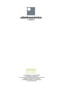 Memoria de actividades 2011-2012