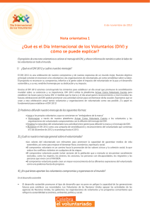 ¿Qué es el Día Internacional de los Voluntarios (DIV) y cómo se